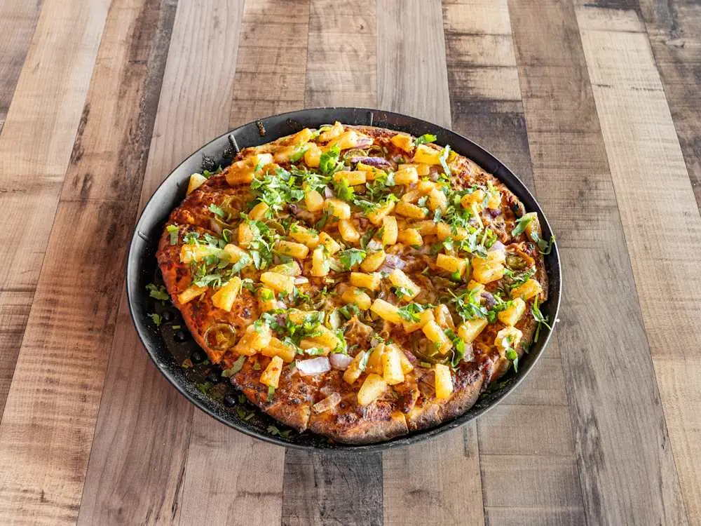 Masala Pineapple Pizza at Parktown Pizza Company