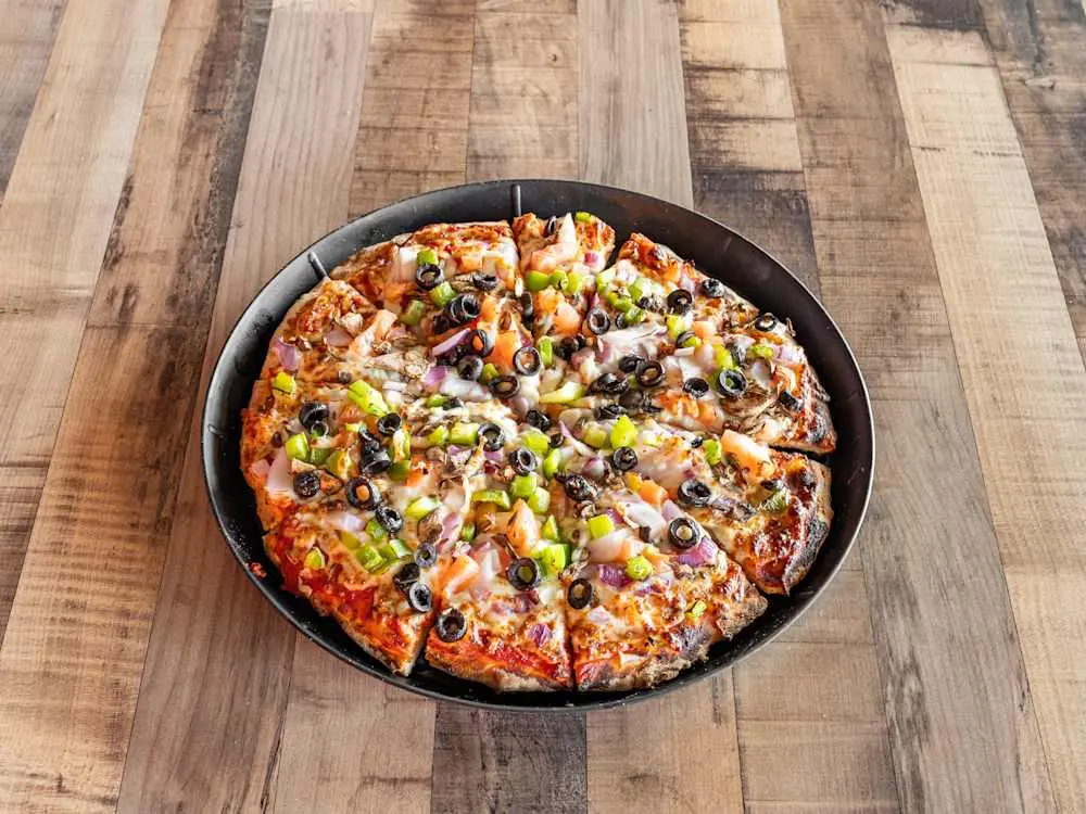 Veggie Supreme Pizza at Parktown Pizza Company