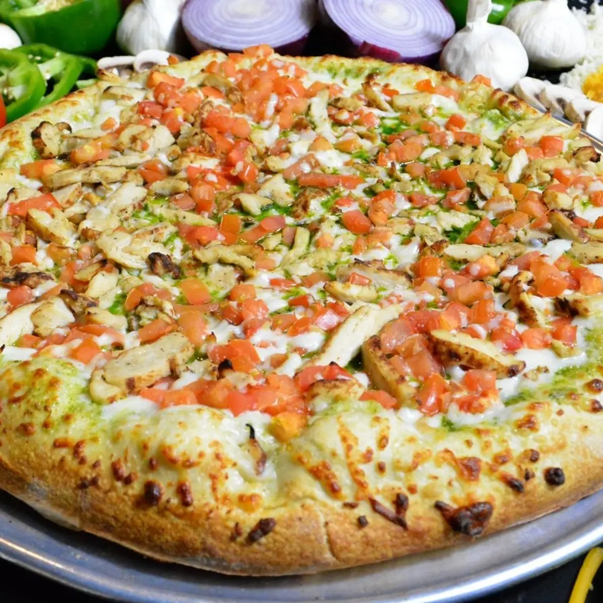 Chicken Pesto at Stuft Pizza Milpitas
