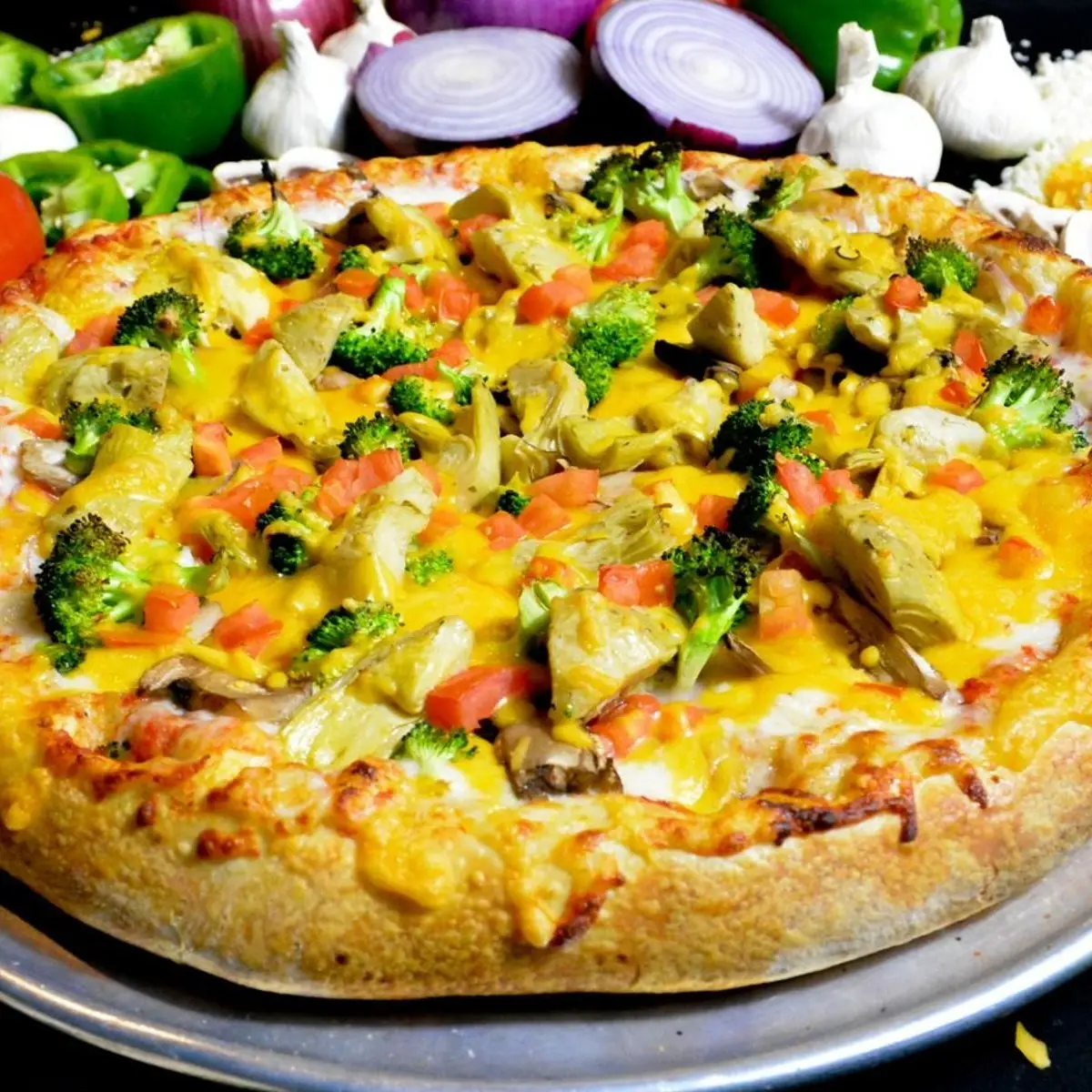 Veggie Deluxe at Stuft Pizza Milpitas