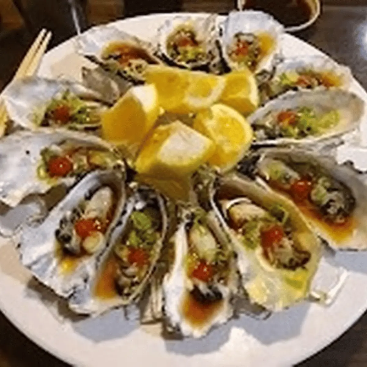 Fresh Oysters at O' Sushi Newark