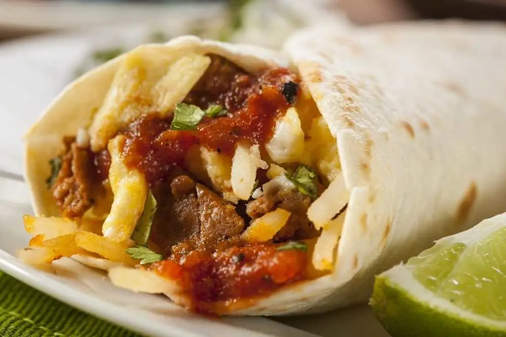 Build your own Breakfast Burrito at Its a Grind Coffee House