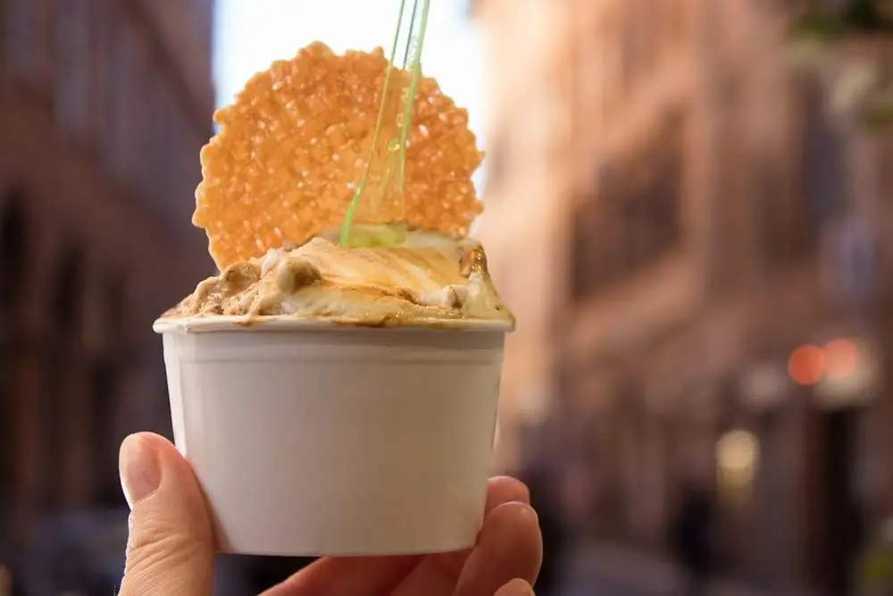Gelato (Italian ice Cream) at Its a Grind Coffee House