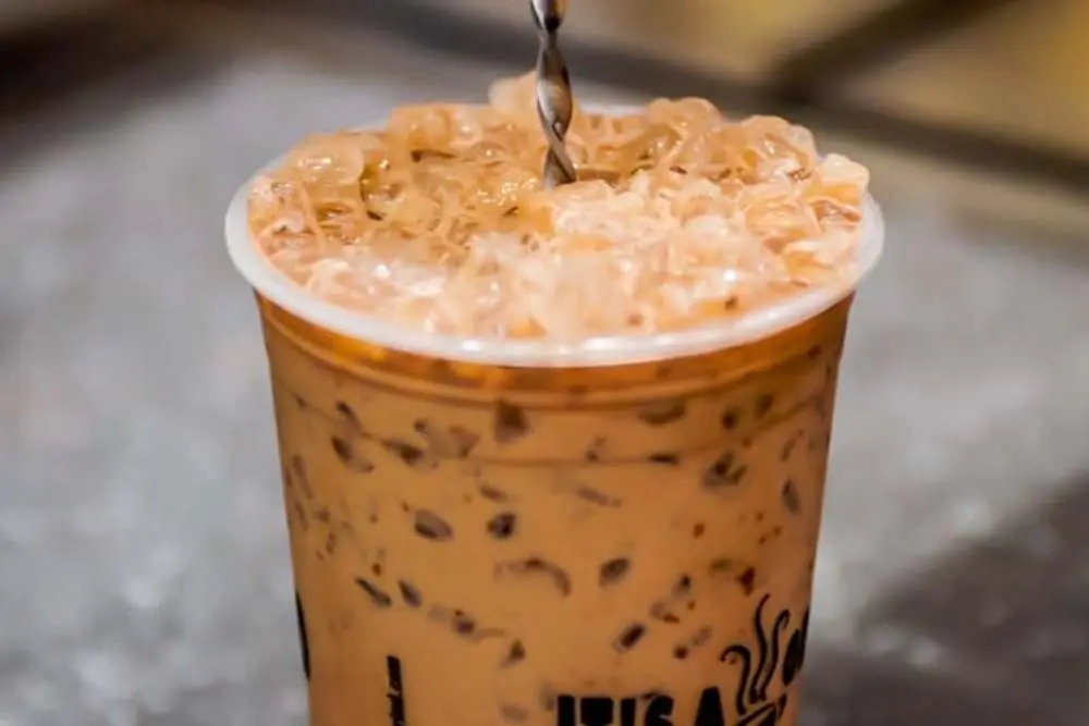 Iced White Chocolate Mocha at Its a Grind Coffee House