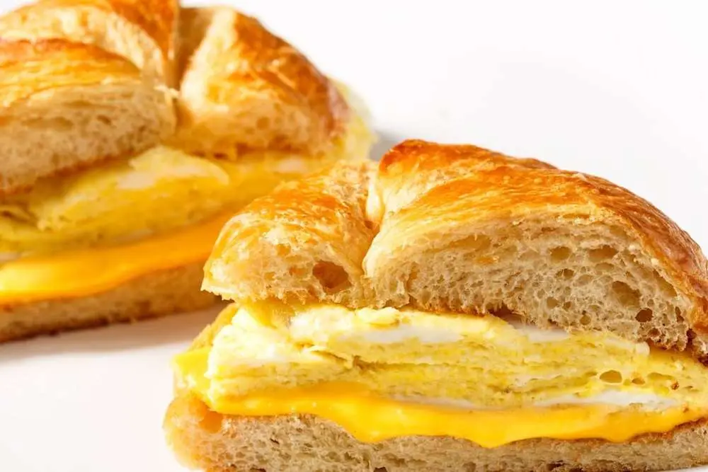 Oversized Egg ＆ Cheese Croissant Sandwich at Its a Grind Coffee House