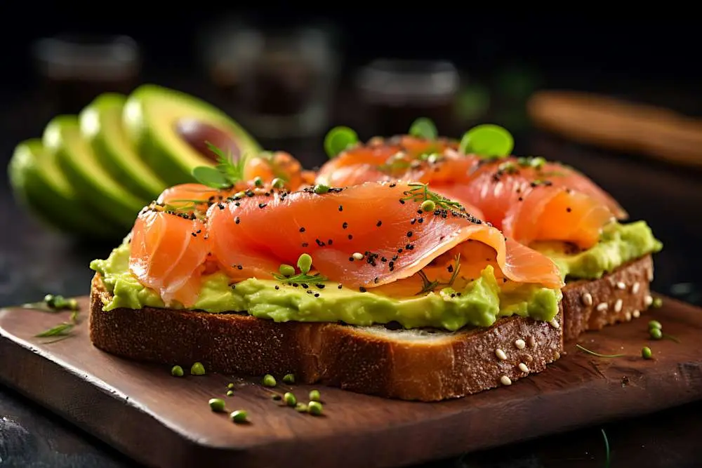 Smoke Salmon Avocado Toast (New!) at Its a Grind Coffee House