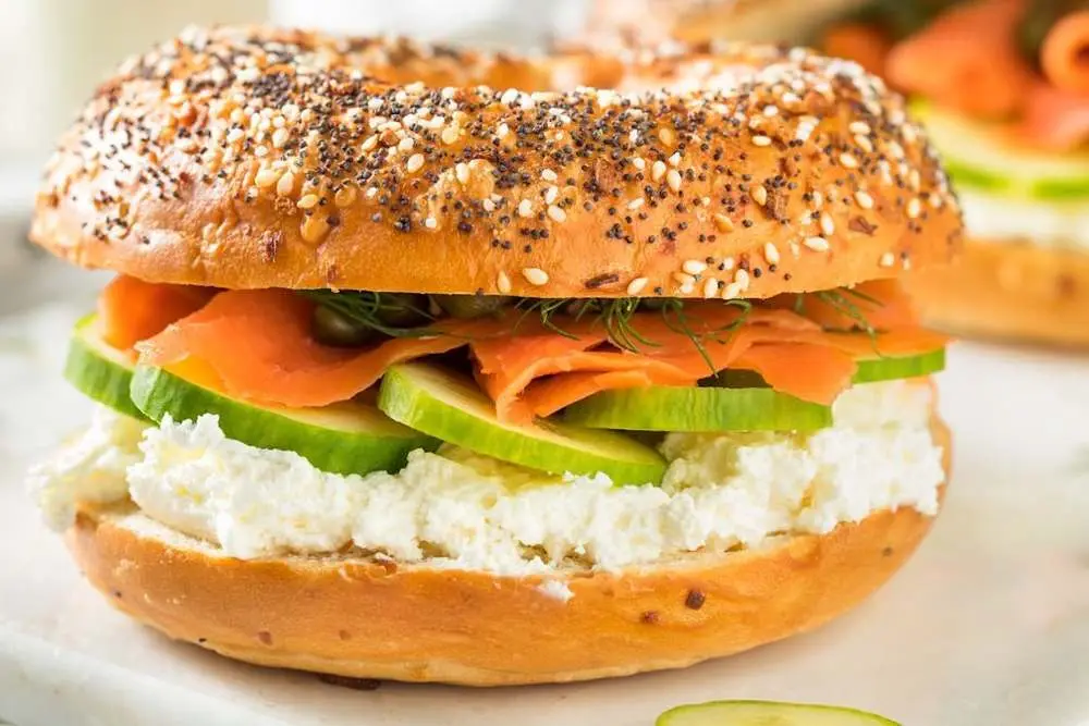 Smoked Salmon Breakfast Sandwich (New!) at Its a Grind Coffee House