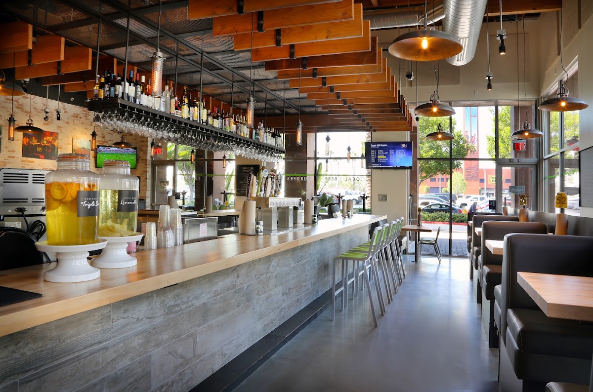 Half-price happy-hour cocktails, beer and wine at Hopdoddy Burger Bar