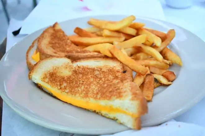 Grilled Cheese at Baldie's Cafe