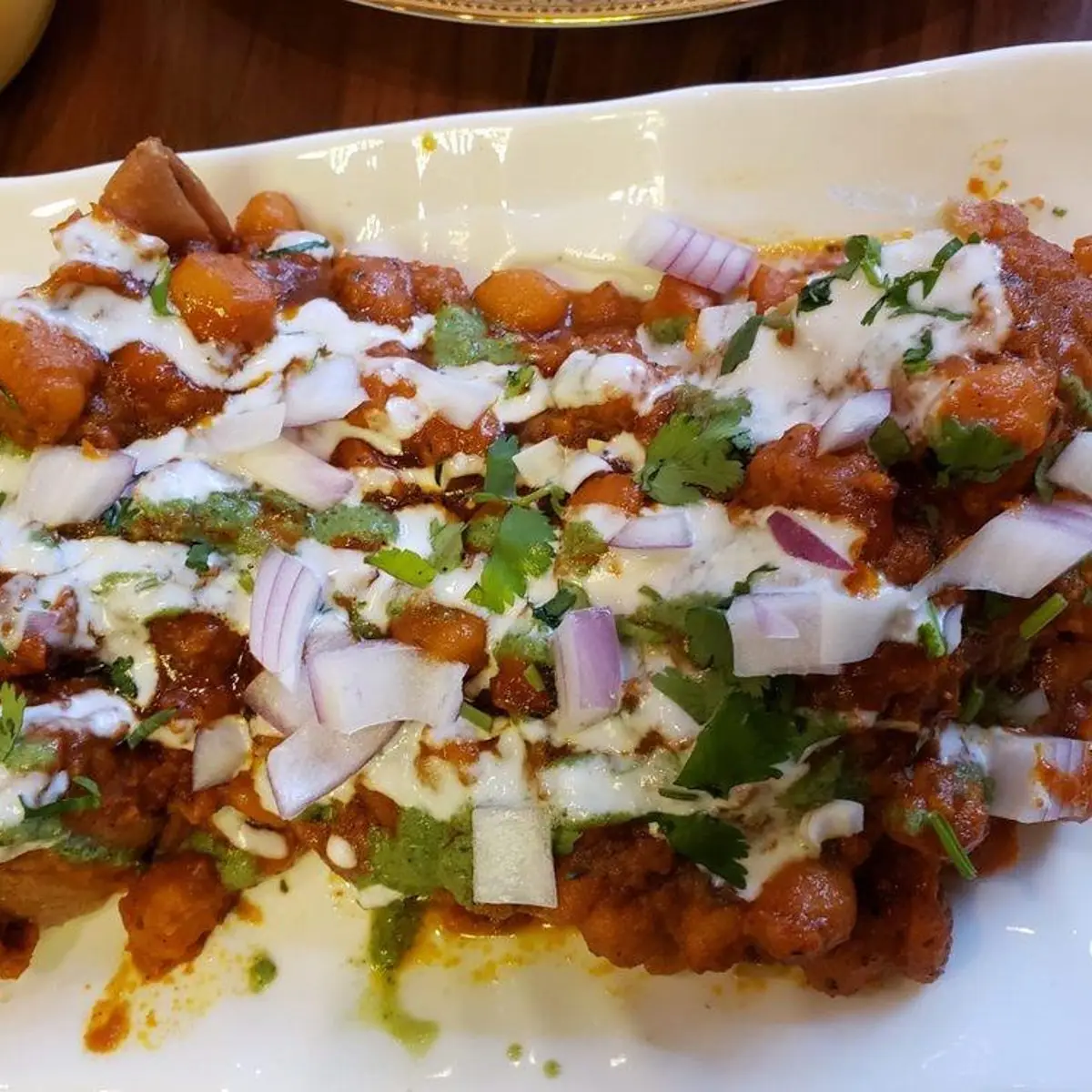 Samosa Chaat at Kabila Restaurant