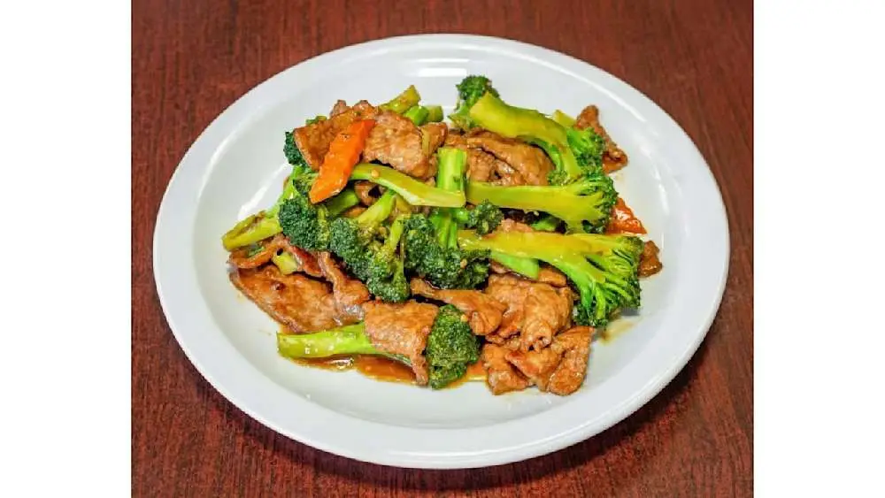 Broccoli Beef at Uncle Yu Restaurant
