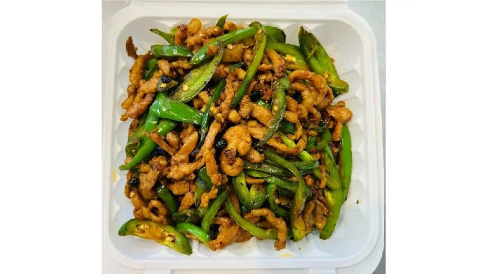 Jalapeno Pork Rice at Uncle Yu Restaurant