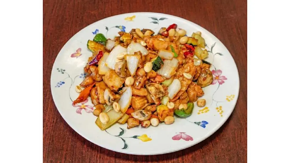 Kung Pao Chicken Rice at Uncle Yu Restaurant