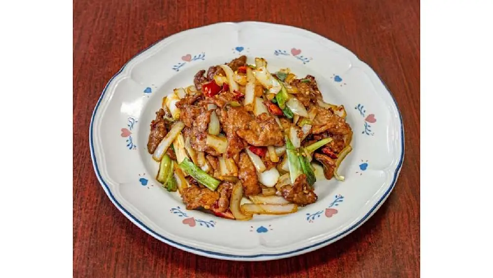 Mongolian Beef Rice at Uncle Yu Restaurant