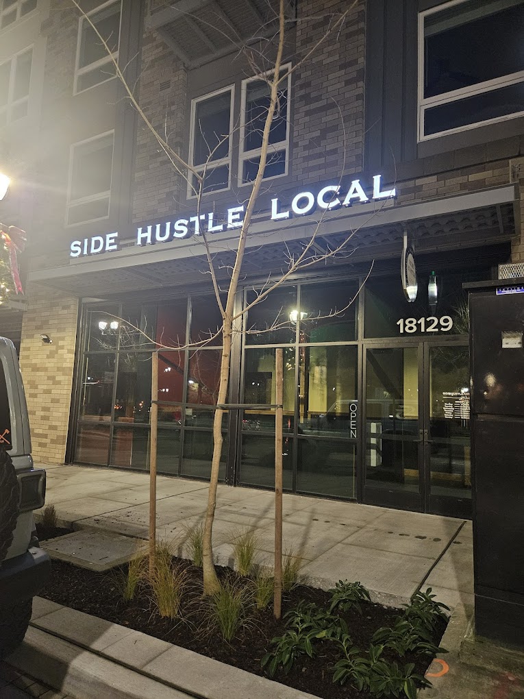 Happy-hour drinks at Side Hustle