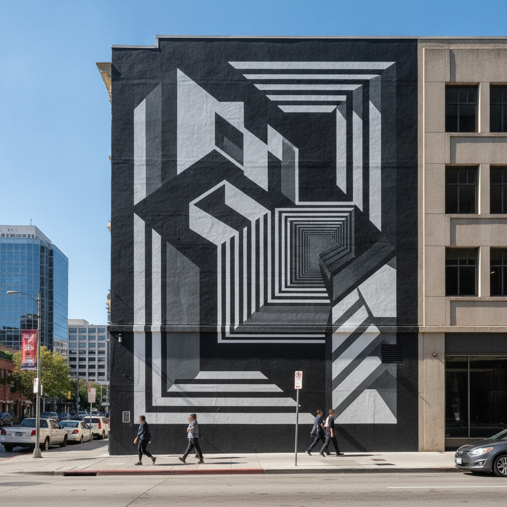 City Reviews New Comic Book Style Mural at Future Arcade Monsters