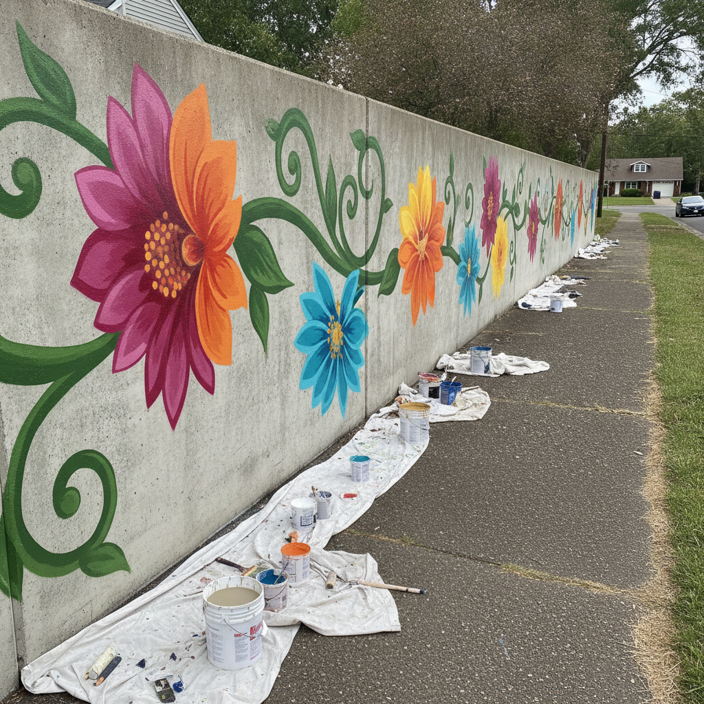 Volunteers Invited to Finish Auburn Boulevard Sound Wall Mural