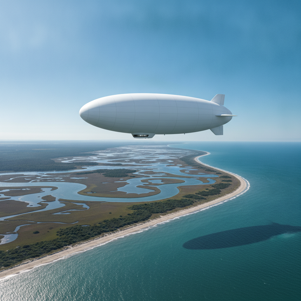 Mystery Airship Spotted Over Bay Traced to Mountain View Base